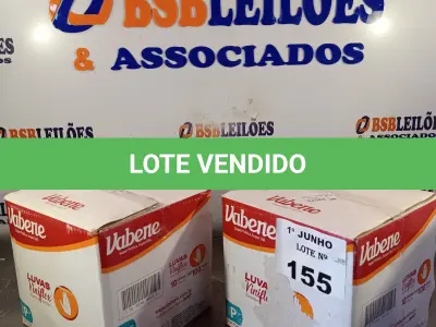 LOTE 155 - 02 CAIXAS COM LUVAS VINIFLEX TAMANHO P 7” SÃO 2.000 LUVAS NO TOTAL. (NO ESTADO, LEILÃO NÃO TEM GARANTIA E NEM DEVOLUÇÃO, SUJEITO A POSSÍVEIS AVARIAS VISÍVEIS/OCULTAS E/OU AUSÊNCIA DE COMPONENTES).