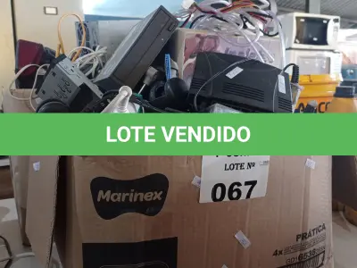 LOTE 067 - 01 LOTE COM MATERIAIS DIVERSOS. (NO ESTADO, LEILÃO NÃO TEM GARANTIA E NEM DEVOLUÇÃO, SUJEITO A POSSÍVEIS AVARIAS VISÍVEIS/OCULTAS E/OU AUSÊNCIA DE COMPONENTES).