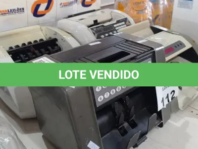 LOTE 112 - 04 CONTADORAS DE CÉDULAS MARCAS E MODELOS DIVERSOS. (NO ESTADO, LEILÃO NÃO TEM GARANTIA E NEM DEVOLUÇÃO, SUJEITO A POSSÍVEIS AVARIAS VISÍVEIS/OCULTAS E/OU AUSÊNCIA DE COMPONENTES).