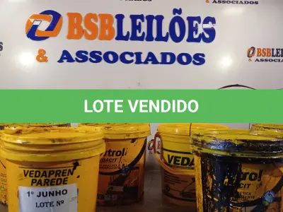 LOTE 146 - 04 BALDES DE NELTROL, 01 BALDE DE VEDAJA E 01 BALDE DE VEDAPREN PAREDE TODOS 3,6L. (NO ESTADO, LEILÃO NÃO TEM GARANTIA E NEM DEVOLUÇÃO, SUJEITO A POSSÍVEIS AVARIAS VISÍVEIS/OCULTAS E/OU AUSÊNCIA DE COMPONENTES).