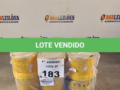 LOTE 183 - 06 LATAS DE ADESIVO ESTRUTURAL DE BASE EPÓXI MEDIA FLUIDEZ COMPONENTES A+B. (NO ESTADO, LEILÃO NÃO TEM GARANTIA E NEM DEVOLUÇÃO, SUJEITO A POSSÍVEIS AVARIAS VISÍVEIS/OCULTAS E/OU AUSÊNCIA DE COMPONENTES).