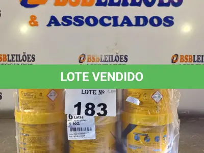LOTE 183 - 06 LATAS DE ADESIVO ESTRUTURAL DE BASE EPÓXI MEDIA FLUIDEZ COMPONENTES A+B. (NO ESTADO, LEILÃO NÃO TEM GARANTIA E NEM DEVOLUÇÃO, SUJEITO A POSSÍVEIS AVARIAS VISÍVEIS/OCULTAS E/OU AUSÊNCIA DE COMPONENTES).