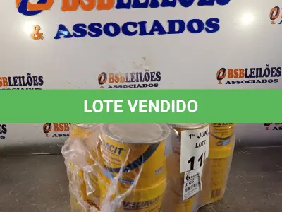 LOTE 110 - 06 LATAS DE ADESIVO ESTRUTURAL DE BASE EPÓXI MEDIA FLUIDEZ COMPONENTES A+B. (NO ESTADO, LEILÃO NÃO TEM GARANTIA E NEM DEVOLUÇÃO, SUJEITO A POSSÍVEIS AVARIAS VISÍVEIS/OCULTAS E/OU AUSÊNCIA DE COMPONENTES).