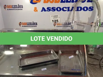LOTE 125 - 01 ESTUFA PARA SALGADOS E 01 TORNEIRA PARA LAVATÓRIO COM BICA MÓVEL. (NO ESTADO, LEILÃO NÃO TEM GARANTIA E NEM DEVOLUÇÃO, SUJEITO A POSSÍVEIS AVARIAS VISÍVEIS/OCULTAS E/OU AUSÊNCIA DE COMPONENTES).