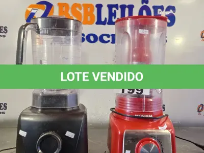 LOTE 199 - 02 LIQUIDIFICADORES MARCAS E MODELOS DIVERSOS. (NO ESTADO, LEILÃO NÃO TEM GARANTIA E NEM DEVOLUÇÃO, SUJEITO A POSSÍVEIS AVARIAS VISÍVEIS/OCULTAS E/OU AUSÊNCIA DE COMPONENTES).