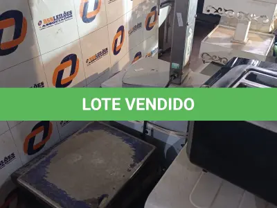 LOTE 294 - 01 CENTRIFUGA PARA SHAKES, 01 FORNO ELÉTRICO, 02 FOGÕES PORTÁTEIS, 01 BALANÇA, 01 FOGÃO DE INDUÇÃO, 01 RALADOR DE QUEIJO ELÉTRICO E 01 TORRADEIRA MARCAS E MODELOS DIVERSOS. (NO ESTADO, LEILÃO NÃO TEM GARANTIA E NEM DEVOLUÇÃO, SUJEITO A POSSÍVEIS AVARIAS VISÍVEIS/OCULTAS E/OU AUSÊNCIA DE COMPONENTES).