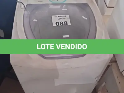 LOTE 088 - 01 MÁQUINA DE LAVAR ROUPAS MARCA ELECTROLUX CAP 10KG 220V. (NO ESTADO, LEILÃO NÃO TEM GARANTIA E NEM DEVOLUÇÃO, SUJEITO A POSSÍVEIS AVARIAS VISÍVEIS/OCULTAS E/OU AUSÊNCIA DE COMPONENTES).