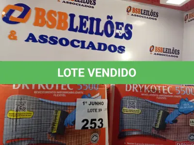 LOTE 253 - 02 CAIXAS DE ARGAMASSA DRYKOTEC 5500 18KG. (NO ESTADO, LEILÃO NÃO TEM GARANTIA E NEM DEVOLUÇÃO, SUJEITO A POSSÍVEIS AVARIAS VISÍVEIS/OCULTAS E/OU AUSÊNCIA DE COMPONENTES).