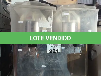 LOTE 221 - 01 REFRESQUEIRA MARCA IBBL. (NO ESTADO, LEILÃO NÃO TEM GARANTIA E NEM DEVOLUÇÃO, SUJEITO A POSSÍVEIS AVARIAS VISÍVEIS/OCULTAS E/OU AUSÊNCIA DE COMPONENTES).