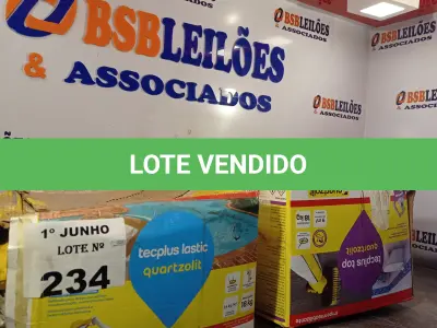 LOTE 234 - 02 CAIXAS DE ARGAMASSA POLIMÉRICA SENDO: 01 TECPLUS TOP E 01 TECPLUS LASTIC MARCAS QUARTZOLIT 18KG. (NO ESTADO, LEILÃO NÃO TEM GARANTIA E NEM DEVOLUÇÃO, SUJEITO A POSSÍVEIS AVARIAS VISÍVEIS/OCULTAS E/OU AUSÊNCIA DE COMPONENTES).