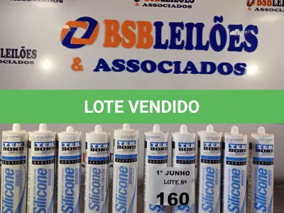 LOTE 160 - 10 TUBOS DE SILICONE ACÉTICO. (NO ESTADO, LEILÃO NÃO TEM GARANTIA E NEM DEVOLUÇÃO, SUJEITO A POSSÍVEIS AVARIAS VISÍVEIS/OCULTAS E/OU AUSÊNCIA DE COMPONENTES).
