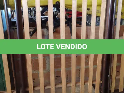 LOTE 375 - 01 CAMA DE SOLTEIRO EM IMBUIA DO POLO MADEIREIRO DO RIO GRANDE DO SUL. (NO ESTADO, LEILÃO NÃO TEM GARANTIA E NEM DEVOLUÇÃO, SUJEITO A POSSÍVEIS AVARIAS VISÍVEIS/OCULTAS E/OU AUSÊNCIA DE COMPONENTES).