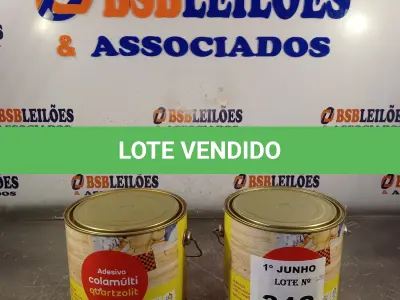 LOTE 312 - 02 LATAS DE ADESIVO COLAMULT QUARTZOLIT 2,8KG. (NO ESTADO, LEILÃO NÃO TEM GARANTIA E NEM DEVOLUÇÃO, SUJEITO A POSSÍVEIS AVARIAS VISÍVEIS/OCULTAS E/OU AUSÊNCIA DE COMPONENTES).