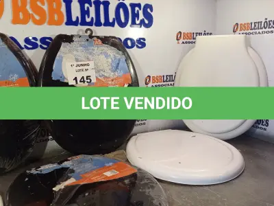 LOTE 145 - 01 LOTE COM VÁRIOS ASSENTOS PARA VASO SANITÁRIO MARCAS E MODELOS DIVERSOS. (NO ESTADO, LEILÃO NÃO TEM GARANTIA E NEM DEVOLUÇÃO, SUJEITO A POSSÍVEIS AVARIAS VISÍVEIS/OCULTAS E/OU AUSÊNCIA DE COMPONENTES).