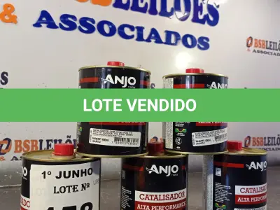 LOTE 158 - 05 LATAS DE CATALISADOR DE ALTA PERFORMANCE ANJO 900ML. (NO ESTADO, LEILÃO NÃO TEM GARANTIA E NEM DEVOLUÇÃO, SUJEITO A POSSÍVEIS AVARIAS VISÍVEIS/OCULTAS E/OU AUSÊNCIA DE COMPONENTES).