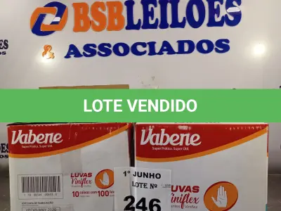 LOTE 246 - 02 CAIXAS COM LUVAS VINIFLEX TAMANHO P 7” SÃO 2.000 LUVAS NO TOTAL. (NO ESTADO, LEILÃO NÃO TEM GARANTIA E NEM DEVOLUÇÃO, SUJEITO A POSSÍVEIS AVARIAS VISÍVEIS/OCULTAS E/OU AUSÊNCIA DE COMPONENTES).