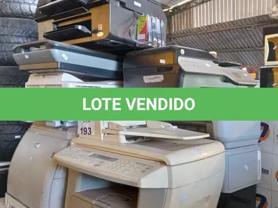 LOTE 193 - 10 IMPRESSORAS MARCAS E MODELOS DIVERSOS PARA RETIRADA DE PEÇAS. (NO ESTADO, LEILÃO NÃO TEM GARANTIA E NEM DEVOLUÇÃO, SUJEITO A POSSÍVEIS AVARIAS VISÍVEIS/OCULTAS E/OU AUSÊNCIA DE COMPONENTES).