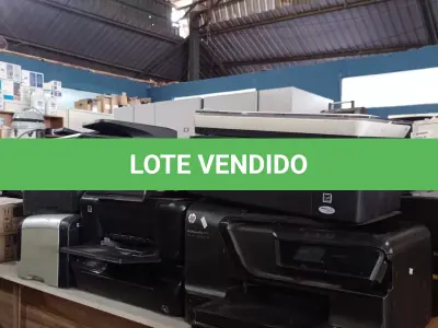 LOTE 120 - 10 IMPRESSORAS MARCAS E MODELOS DIVERSOS PARA RETIRADA DE PEÇAS. (NO ESTADO, LEILÃO NÃO TEM GARANTIA E NEM DEVOLUÇÃO, SUJEITO A POSSÍVEIS AVARIAS VISÍVEIS/OCULTAS E/OU AUSÊNCIA DE COMPONENTES).