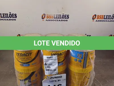 LOTE 116 - 06 LATAS DE ADESIVO ESTRUTURAL DE BASE EPÓXI MEDIA FLUIDEZ COMPONENTES A+B. (NO ESTADO, LEILÃO NÃO TEM GARANTIA E NEM DEVOLUÇÃO, SUJEITO A POSSÍVEIS AVARIAS VISÍVEIS/OCULTAS E/OU AUSÊNCIA DE COMPONENTES).