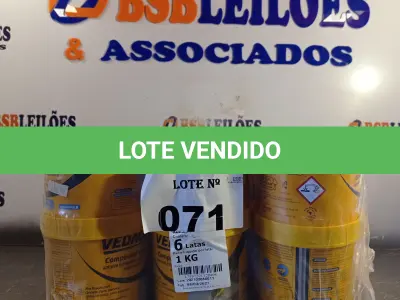 LOTE 071 - 06 LATAS DE ADESIVO ESTRUTURAL DE BASE EPÓXI MEDIA FLUIDEZ COMPONENTES A+B. (NO ESTADO, LEILÃO NÃO TEM GARANTIA E NEM DEVOLUÇÃO, SUJEITO A POSSÍVEIS AVARIAS VISÍVEIS/OCULTAS E/OU AUSÊNCIA DE COMPONENTES).