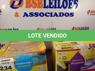 LOTE 234 - 02 CAIXAS DE ARGAMASSA POLIMÉRICA SENDO: 01 TECPLUS TOP E 01 TECPLUS LASTIC MARCAS QUARTZOLIT 18KG. (NO ESTADO, LEILÃO NÃO TEM GARANTIA E NEM DEVOLUÇÃO, SUJEITO A POSSÍVEIS AVARIAS VISÍVEIS/OCULTAS E/OU AUSÊNCIA DE COMPONENTES).