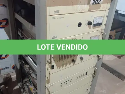 LOTE 302 - 01 TRANSMISSOR DE TV ANALÓGICO UHF 100WATTS MARCA LYS ELETRONIC. (NO ESTADO, LEILÃO NÃO TEM GARANTIA E NEM DEVOLUÇÃO, SUJEITO A POSSÍVEIS AVARIAS VISÍVEIS/OCULTAS E/OU AUSÊNCIA DE COMPONENTES).