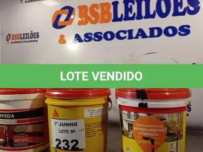LOTE 232 - 01 BALDE DE DRYKOVEDA, 01 BALDE DE IMPERMEABILIZANTE PARA PAREDES EXTERNAS E FACHADAS E 01 BALDE DE SIKA ECO PRIMER, PRIMER ASFÁLTICO DISPERSO EM ÁGUA 3,6L. (NO ESTADO, LEILÃO NÃO TEM GARANTIA E NEM DEVOLUÇÃO, SUJEITO A POSSÍVEIS AVARIAS VISÍVEIS/OCULTAS E/OU AUSÊNCIA DE COMPONENTES).