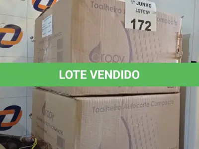 LOTE 172 - 02 TOALHEIROS AUTO CORTE COMPACTO. (NO ESTADO, LEILÃO NÃO TEM GARANTIA E NEM DEVOLUÇÃO, SUJEITO A POSSÍVEIS AVARIAS VISÍVEIS/OCULTAS E/OU AUSÊNCIA DE COMPONENTES).