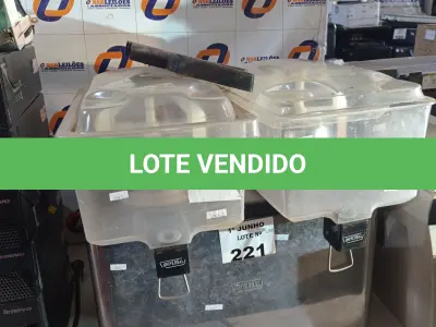 LOTE 221 - 01 REFRESQUEIRA MARCA IBBL. (NO ESTADO, LEILÃO NÃO TEM GARANTIA E NEM DEVOLUÇÃO, SUJEITO A POSSÍVEIS AVARIAS VISÍVEIS/OCULTAS E/OU AUSÊNCIA DE COMPONENTES).