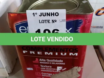 LOTE 106 - 01 LATA DE SELADOR ACRÍLICO EUCATEX 16L. (NO ESTADO, LEILÃO NÃO TEM GARANTIA E NEM DEVOLUÇÃO, SUJEITO A POSSÍVEIS AVARIAS VISÍVEIS/OCULTAS E/OU AUSÊNCIA DE COMPONENTES).