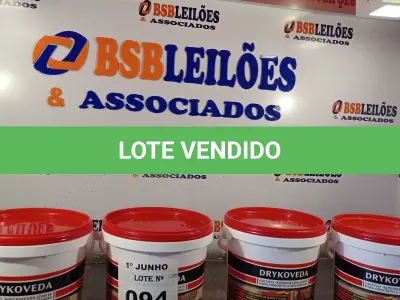 LOTE 094 - 04 BALDES DE DRYKOVEDA, ADITIVO IMPERMEABILIZANTE PARA CONCRETO E ARGAMASSAS 3,6L. (NO ESTADO, LEILÃO NÃO TEM GARANTIA E NEM DEVOLUÇÃO, SUJEITO A POSSÍVEIS AVARIAS VISÍVEIS/OCULTAS E/OU AUSÊNCIA DE COMPONENTES).