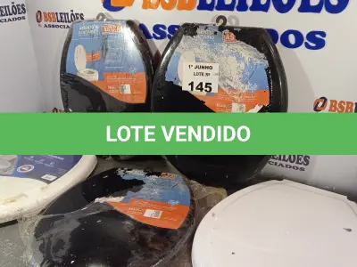 LOTE 145 - 01 LOTE COM VÁRIOS ASSENTOS PARA VASO SANITÁRIO MARCAS E MODELOS DIVERSOS. (NO ESTADO, LEILÃO NÃO TEM GARANTIA E NEM DEVOLUÇÃO, SUJEITO A POSSÍVEIS AVARIAS VISÍVEIS/OCULTAS E/OU AUSÊNCIA DE COMPONENTES).