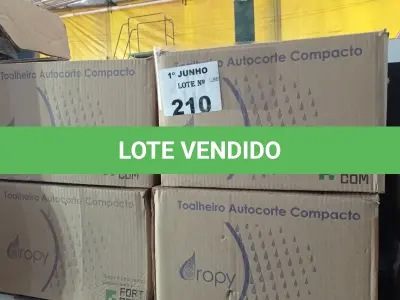 LOTE 210 - 04 TOALHEIROS AUTO CORTE COMPACTO. (NO ESTADO, LEILÃO NÃO TEM GARANTIA E NEM DEVOLUÇÃO, SUJEITO A POSSÍVEIS AVARIAS VISÍVEIS/OCULTAS E/OU AUSÊNCIA DE COMPONENTES).