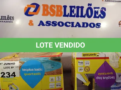 LOTE 234 - 02 CAIXAS DE ARGAMASSA POLIMÉRICA SENDO: 01 TECPLUS TOP E 01 TECPLUS LASTIC MARCAS QUARTZOLIT 18KG. (NO ESTADO, LEILÃO NÃO TEM GARANTIA E NEM DEVOLUÇÃO, SUJEITO A POSSÍVEIS AVARIAS VISÍVEIS/OCULTAS E/OU AUSÊNCIA DE COMPONENTES).