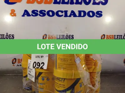 LOTE 092 - 06 LATAS DE ADESIVO ESTRUTURAL DE BASE EPÓXI MEDIA FLUIDEZ COMPONENTES A+B. (NO ESTADO, LEILÃO NÃO TEM GARANTIA E NEM DEVOLUÇÃO, SUJEITO A POSSÍVEIS AVARIAS VISÍVEIS/OCULTAS E/OU AUSÊNCIA DE COMPONENTES).