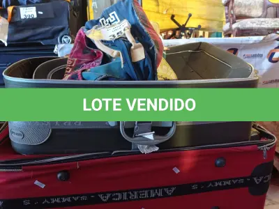 LOTE 356 - 01 BOLSA E 02 MALAS DE VIAGEM. (NO ESTADO, LEILÃO NÃO TEM GARANTIA E NEM DEVOLUÇÃO, SUJEITO A POSSÍVEIS AVARIAS VISÍVEIS/OCULTAS E/OU AUSÊNCIA DE COMPONENTES).