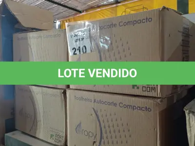 LOTE 210 - 04 TOALHEIROS AUTO CORTE COMPACTO. (NO ESTADO, LEILÃO NÃO TEM GARANTIA E NEM DEVOLUÇÃO, SUJEITO A POSSÍVEIS AVARIAS VISÍVEIS/OCULTAS E/OU AUSÊNCIA DE COMPONENTES).