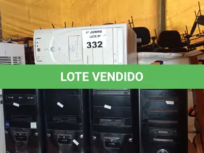 LOTE 332 - 05 CPU MARCAS E MODELOS DIVERSOS PARA RETIRADA DE PEÇAS. (NO ESTADO, LEILÃO NÃO TEM GARANTIA E NEM DEVOLUÇÃO, SUJEITO A POSSÍVEIS AVARIAS VISÍVEIS/OCULTAS E/OU AUSÊNCIA DE COMPONENTES).