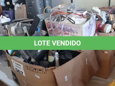 LOTE 067 - 01 LOTE COM MATERIAIS DIVERSOS. (NO ESTADO, LEILÃO NÃO TEM GARANTIA E NEM DEVOLUÇÃO, SUJEITO A POSSÍVEIS AVARIAS VISÍVEIS/OCULTAS E/OU AUSÊNCIA DE COMPONENTES).