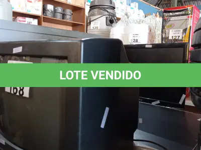 LOTE 168 - 02 MONITORES MARCAS LG E 01 TV DE TUBO 14” POL MARCA PANASONIC. (NO ESTADO, LEILÃO NÃO TEM GARANTIA E NEM DEVOLUÇÃO, SUJEITO A POSSÍVEIS AVARIAS VISÍVEIS/OCULTAS E/OU AUSÊNCIA DE COMPONENTES).