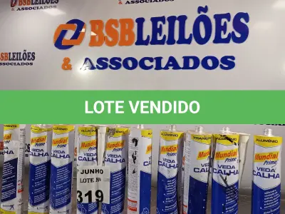 LOTE 319 - 10 TUBOS DE VEDA CALHA. (NO ESTADO, LEILÃO NÃO TEM GARANTIA E NEM DEVOLUÇÃO, SUJEITO A POSSÍVEIS AVARIAS VISÍVEIS/OCULTAS E/OU AUSÊNCIA DE COMPONENTES).