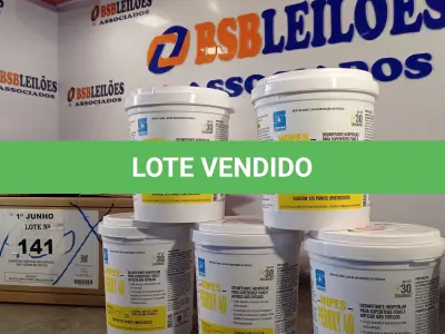 LOTE 141 - 06 BALDES DE WIPES PEROXY 40, PANOS UMEDECIDOS DESINFETANTE HOSPITALAR PARA SUPERFÍCIES FIXAS E ARTIGOS NÃO CRÍTICOS. (NO ESTADO, LEILÃO NÃO TEM GARANTIA E NEM DEVOLUÇÃO, SUJEITO A POSSÍVEIS AVARIAS VISÍVEIS/OCULTAS E/OU AUSÊNCIA DE COMPONENTES).