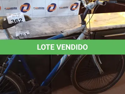 LOTE 362 - 01 BICICLETA MARCA CALOI ARO26. (NO ESTADO, LEILÃO NÃO TEM GARANTIA E NEM DEVOLUÇÃO, SUJEITO A POSSÍVEIS AVARIAS VISÍVEIS/OCULTAS E/OU AUSÊNCIA DE COMPONENTES).