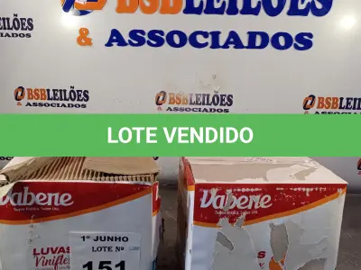 LOTE 151 - 02 CAIXAS COM LUVAS VINIFLEX TAMANHO P 7” SÃO 2.000 LUVAS NO TOTAL. (NO ESTADO, LEILÃO NÃO TEM GARANTIA E NEM DEVOLUÇÃO, SUJEITO A POSSÍVEIS AVARIAS VISÍVEIS/OCULTAS E/OU AUSÊNCIA DE COMPONENTES).