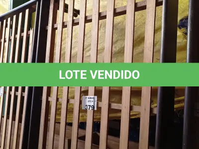 LOTE 379 - 01 CAMA DE SOLTEIRO EM IMBUIA DO POLO MADEIREIRO DO RIO GRANDE DO SUL. (NO ESTADO, LEILÃO NÃO TEM GARANTIA E NEM DEVOLUÇÃO, SUJEITO A POSSÍVEIS AVARIAS VISÍVEIS/OCULTAS E/OU AUSÊNCIA DE COMPONENTES).