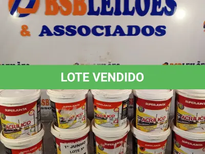 LOTE 307 - 10 KG DE REJUNTAMENTO ACRÍLICO SUPER JUNTA. (NO ESTADO, LEILÃO NÃO TEM GARANTIA E NEM DEVOLUÇÃO, SUJEITO A POSSÍVEIS AVARIAS VISÍVEIS/OCULTAS E/OU AUSÊNCIA DE COMPONENTES).