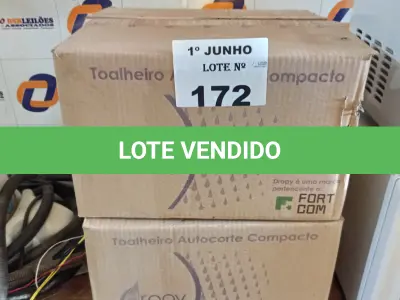 LOTE 172 - 02 TOALHEIROS AUTO CORTE COMPACTO. (NO ESTADO, LEILÃO NÃO TEM GARANTIA E NEM DEVOLUÇÃO, SUJEITO A POSSÍVEIS AVARIAS VISÍVEIS/OCULTAS E/OU AUSÊNCIA DE COMPONENTES).