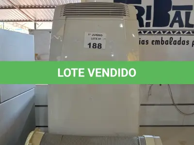 LOTE 188 - 01 AR CONDICIONADO PINGUINHO 12.000BTU 220V. (NO ESTADO, LEILÃO NÃO TEM GARANTIA E NEM DEVOLUÇÃO, SUJEITO A POSSÍVEIS AVARIAS VISÍVEIS/OCULTAS E/OU AUSÊNCIA DE COMPONENTES).