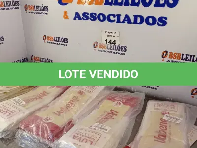 LOTE 144 - 01 LOTE COM GRANDE QUANTIDADE DE LUVAS RANHURADA DE LÁTEX CANO LONGO TAMANHO “G”. (NO ESTADO, LEILÃO NÃO TEM GARANTIA E NEM DEVOLUÇÃO, SUJEITO A POSSÍVEIS AVARIAS VISÍVEIS/OCULTAS E/OU AUSÊNCIA DE COMPONENTES).