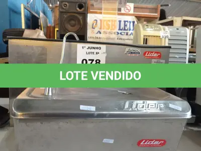 LOTE 078 - 01 BEBEDOURO DE PAREDE MARCA LÍDER 220V. (NO ESTADO, LEILÃO NÃO TEM GARANTIA E NEM DEVOLUÇÃO, SUJEITO A POSSÍVEIS AVARIAS VISÍVEIS/OCULTAS E/OU AUSÊNCIA DE COMPONENTES).